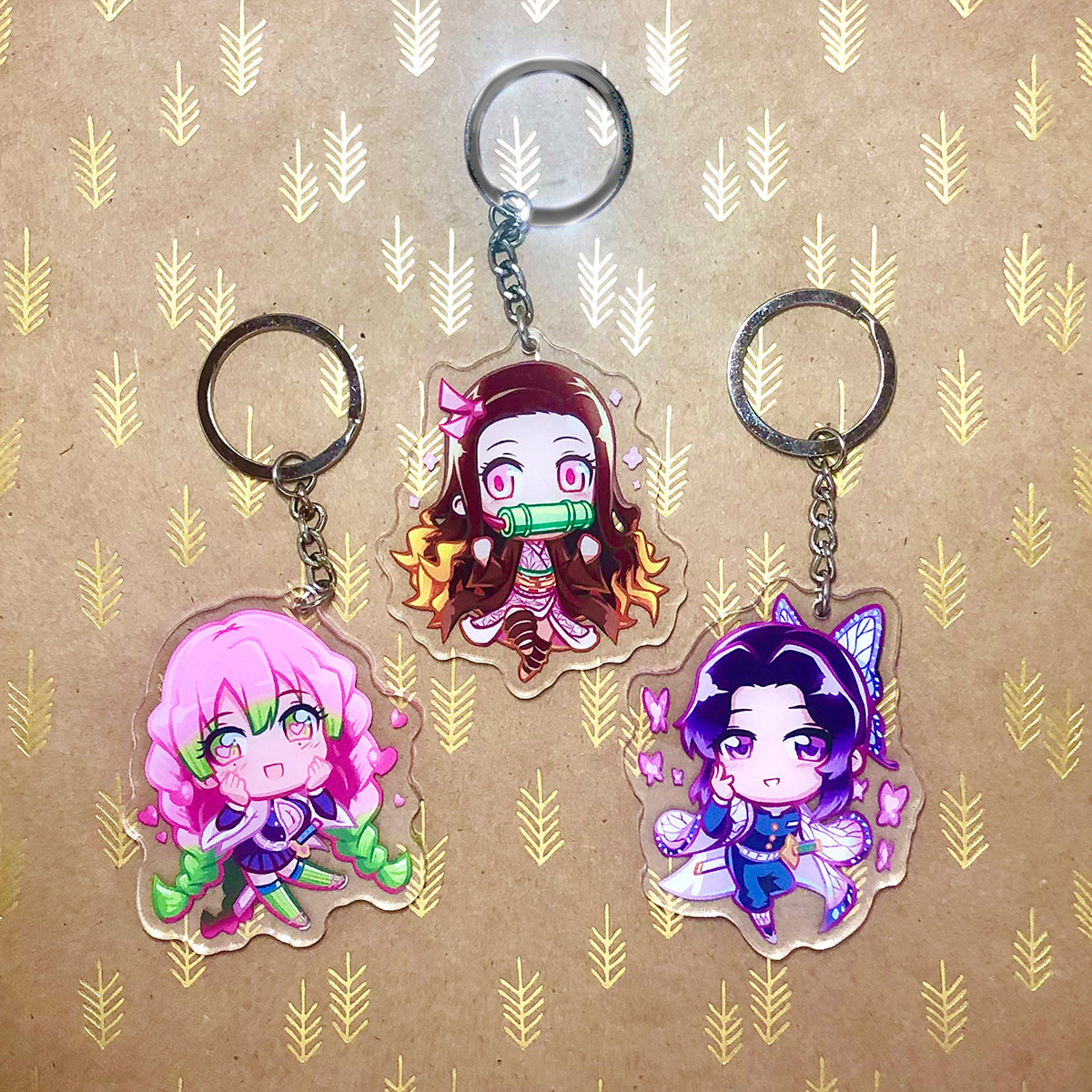 Nezuko, Shinobu & Mitsuri Acrylic Charms